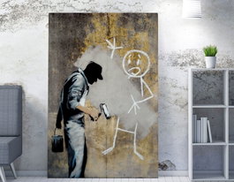 Wallity Lienzo Decorativo Banksy WY121 70 x 100 cm
